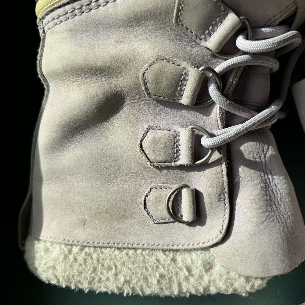 Sorel Caribou Light Purple Boots Waterproof Insulated Lace Up Women’s Size 8 - Picture 7 of 15